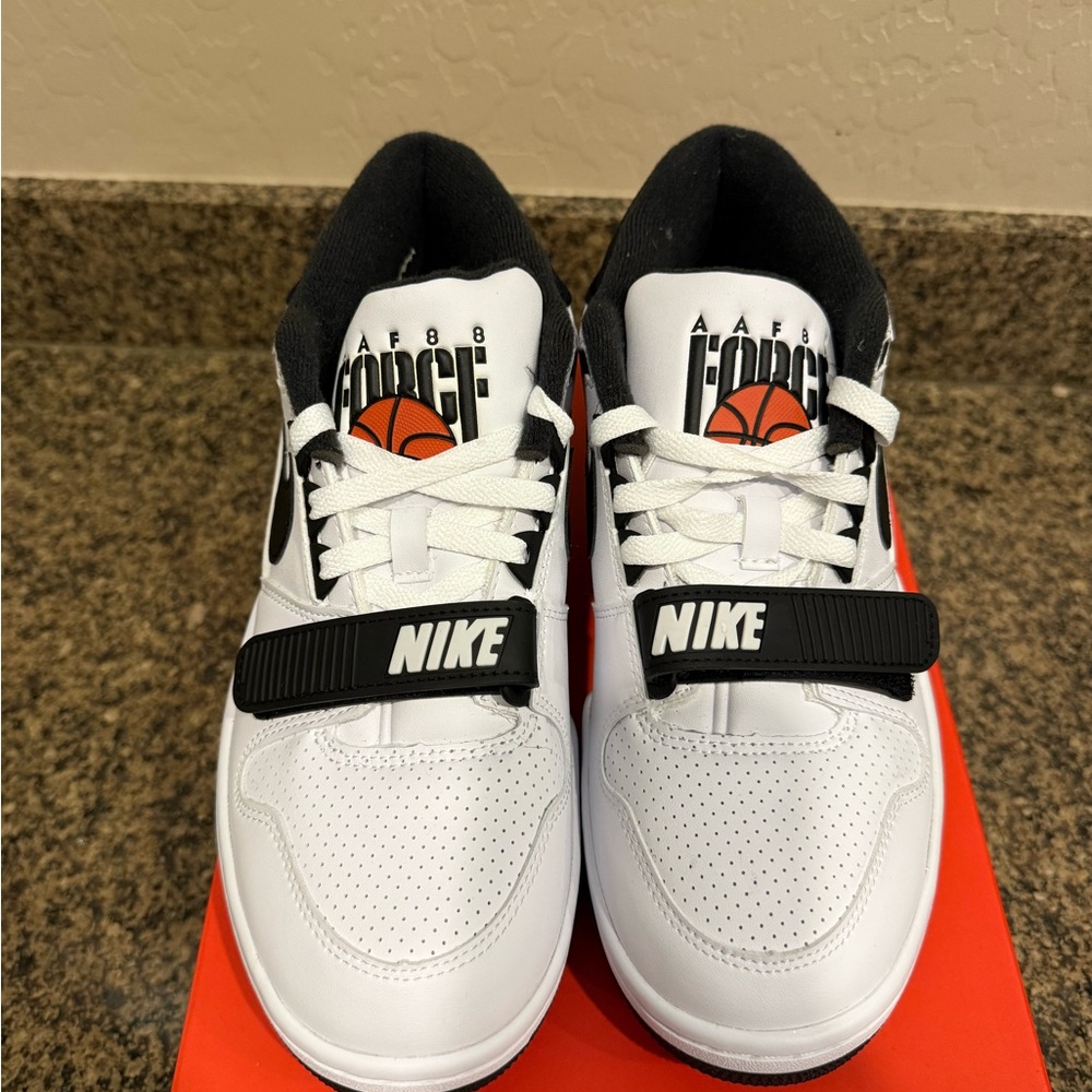 Nike Air Alpha Force 88  White and Black Basketball Sneakers Billie Eilish
